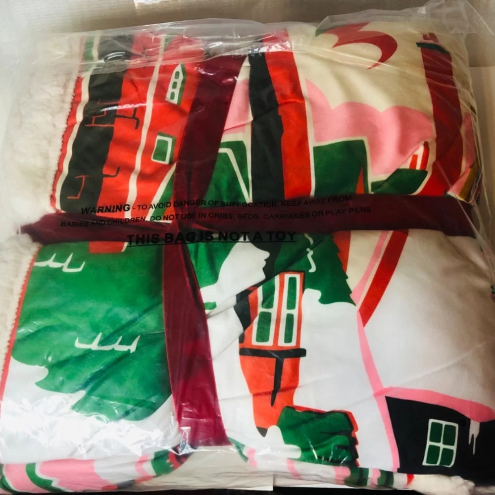 Harry Potter Hogsmeade Christmas Themed Sherpa Original Collectors 2025